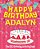 Happy Birthday Adalyn - The Big Birthday Activity Book: (Personalized Children's Activity Book)-.. - Imagem 1