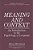 Meaning And Context: An Introduction To The Psychology Of Language-.. - Imagem 1