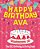 Happy Birthday Ava - The Big Birthday Activity Book: (Personalized Children's Activity Book)-.. - Imagem 1
