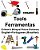 English-Portuguese (Brazilian) Tools/Ferramentas Children's Bilingual Picture Dictionary-.. - Imagem 1