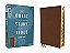 Niv, Quest Study Bible, Large Print, Leathersoft, Brown, Thumb Indexed, Comfort Print: The Only Q And A Study Bible-.. - Imagem 1