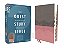 Niv, Quest Study Bible, Leathersoft, Gray/Pink, Thumb Indexed, Comfort Print: The Only Q And A Study Bible-.. - Imagem 1