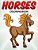 Horses Coloring Book-.. - Imagem 1