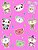 Sticker Album For Girls: 100 Plus Pages For Permanent Sticker Collection, Activity Book For Girls, Pink - 8.5 By 11-.. - Imagem 1