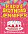 Happy Birthday Jennifer - The Big Birthday Activity Book: Personalized Children's Activity Book-.. - Imagem 1