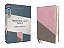 Niv, Personal Size Bible, Large Print, Leathersoft, Pink/Gray, Red Letter, Thumb Indexed, Comfort Print-.. - Imagem 1