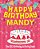 Happy Birthday Mandy - The Big Birthday Activity Book: Personalized Children's Activity Book-.. - Imagem 1
