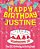 Happy Birthday Justine - The Big Birthday Activity Book: Personalized Children's Activity Book-.. - Imagem 1