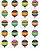 Hot Air Balloons Stickers - 120 Stickers (Tcr 5339)-.. - Imagem 1