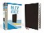 Niv, Thinline Bible, Giant Print, Bonded Leather, Black, Indexed, Red Letter Edition-.. - Imagem 1