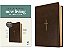 Nlt Giant Print Bible, Filament Enabled (Leatherlike, Rustic Brown Gold Cross, Red Letter)-.. - Imagem 1