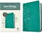 Nlt Thinline Center-Column Reference Bible, Filament Enabled (Leatherlike, Peony Rich Teal, Red Letter)-.. - Imagem 1