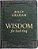 Wisdom For Each Day (Large Text Leathersoft): Daily Devotions To Guide Your Life And Grow Your Faith (A 365-Day Devotional)-.. - Imagem 1