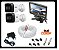 Kit Monitoramento Completo 2 Câmeras Full HD 1080p + Monitor LCD 7" + Cabo 40m - Imagem 1