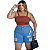 SHORT JEANS PLUS SIZE LUMIX TAMANHOS 46 A 52 REF-300172 - Imagem 1