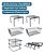 Conjunto Organizador Armário Cozinha Kit 6 Peças Prateleira Elegance Preto - DiCarlo - Imagem 5