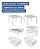 Kit Conjunto Organizador Armário Cozinha 6 Peças Prateleira Essence Branco - DiCarlo - Imagem 5