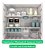 Kit Conjunto Organizador Armário Cozinha 7 Peças Prateleira Essence Branco - DiCarlo - Imagem 2