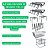 Organizador Armário Cozinha Kit 7 Peças Prateleira Elegance Preto - DiCarlo - Imagem 3