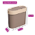 Kit Pia Organizador 3 Peças Lixeira Escorredor E Dispenser Warm Gray - Coza - Imagem 5