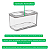Kit 10 Potes Herméticos Organizador Mantimentos Modo Cristal - Coza - Imagem 5