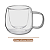 Par De Xícaras P/ Café Parede Dupla Vidro Borossilicato 80ml - Mimo Style - Imagem 6