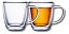 Xícara De Chá Kit 02 Pçs Parede Dupla Café Espresso 200ml - Mimo Style - Imagem 1