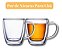 Xícara De Chá Kit 02 Pçs Parede Dupla Café Espresso 200ml - Mimo Style - Imagem 3