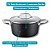 Caçarola Antiaderente Revestimento Titânio Indução 24 cm Black Rock - Mimo Style - Imagem 3