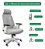 Cadeira Ergonômica Escritório Gamer Presidente Branca/cinza Helene Special - Elements - Imagem 11