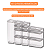 Kit 12 Potes Herméticos Organizador Mantimentos Alimentos Modo Cristal - Coza - Imagem 3