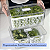 Organizador Geladeira C/ Cesto 3,2l Cozinha Alimentos Cristal - Coza - Imagem 4