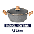 Caçarola C/ Tampa 7,5 L Revestimento Cerâmico Antiaderente Dark Grey - Oster - Imagem 1