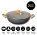 Panela Wok Frigideira C/ Tampa 34cm Antiadente Cerâmica 7,5l Dark Grey - Oster - Imagem 3