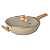 Panela Wok Frigideira C/ Tampa 31cm 5,5l Antiadente Cerâmica Cinza Dust - Oster - Imagem 1