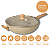 Panela Wok Frigideira C/ Tampa 31cm 5,5l Antiadente Cerâmica Cinza Dust - Oster - Imagem 3