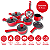 Jogo De Panelas Indução Cerâmica Antiaderente 10 Peças Pratic Cook Red - Mimo Style - Imagem 4