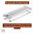 Organizador Porta Rolos Duplo Alumínio Filme Clear Branco - OU - Imagem 3