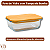 Pote Retangular de Vidro com Tampa de Bambu 630ml - Mimo Style - Imagem 2