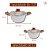 Jogo De Panelas Indução Kit 6 Peças Style Cook Marmol - Mimo Style - Imagem 6