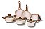 Jogo De Panelas Indução Kit 6 Peças Style Cook Marmol - Mimo Style - Imagem 1