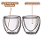 Copos Parede Dupla Café 80 ml 2 Peças - Allmix - Imagem 4