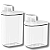 Kit 2 Dispensers Dosador Sabão Amaciante Lavanderia Flow Branco - OU - Imagem 1