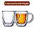 Caneca Parede Dupla Vidro 2 Peças 250 ml - Allmix - Imagem 3