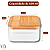 Pote de Vidro Quadrado com Tampa de Bambu 600 ml - Allmix - Imagem 5