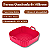 Kit 2 Formas Quadradas de Silicone 21 cm Vermelha - Allmix - Imagem 4