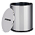 Lixeira Inox tampa, 5,4 Litros decorline  aço Inox Brinox - Imagem 2