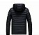 Jaqueta Masculina Preta Puffer Inverno Com Capuz Casaco Térmico Leve Quente Premium - Imagem 4
