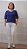 Blusa Pespontada Marinho - Imagem 1