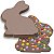 Tablete de contorno coelho sentado 100g HB-9121-PC - Imagem 1